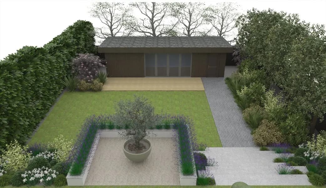 Large Sloped Garden, view 5