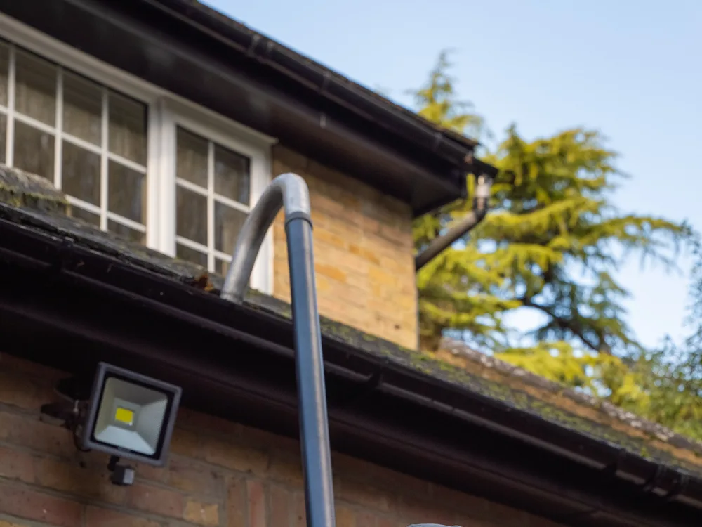 Commercial gutter cleaning, recent work 1