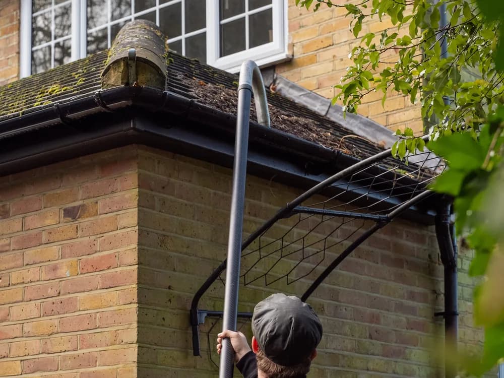 Commercial gutter cleaning, recent work 2