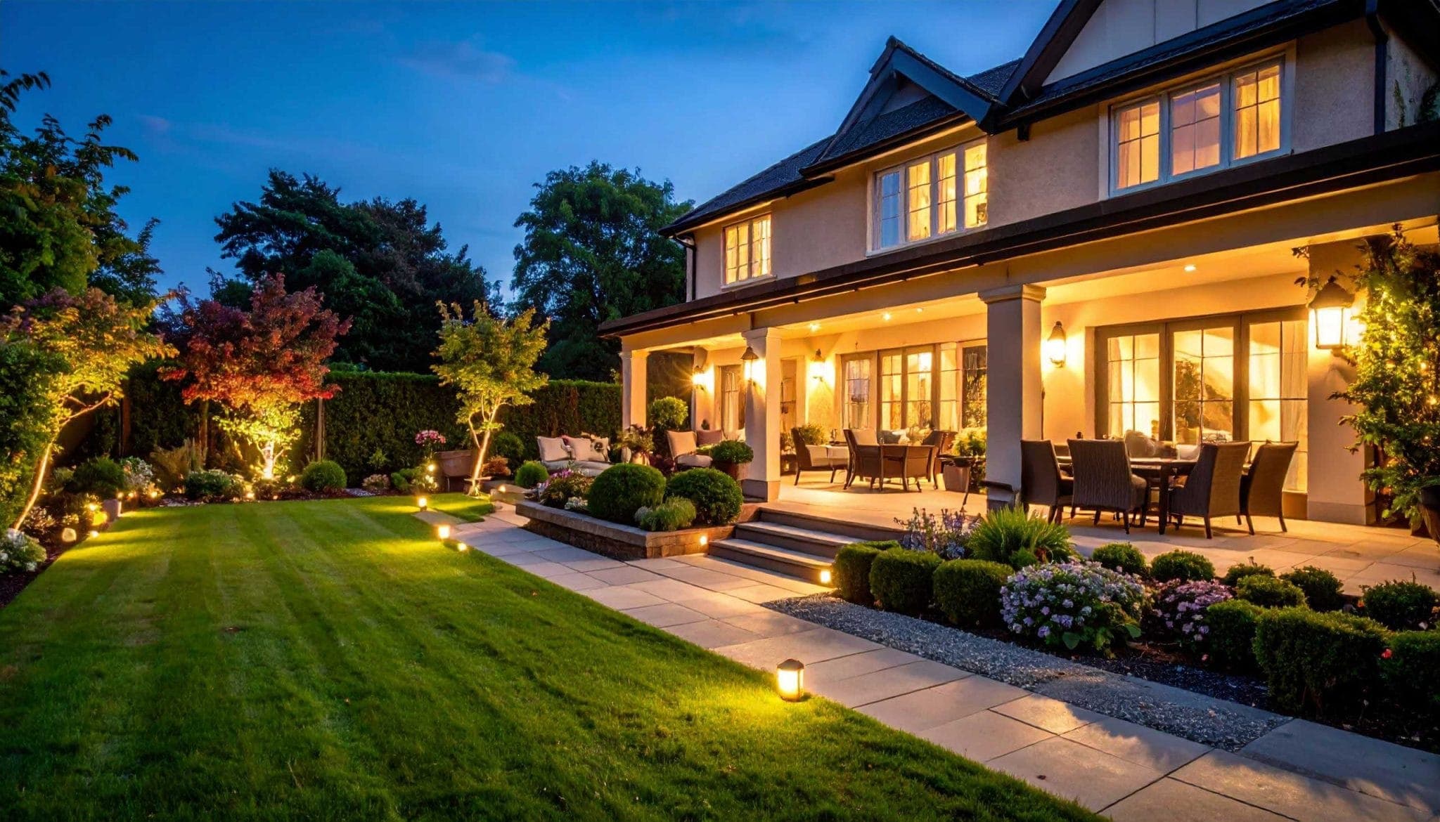 Outdoor Lighting Design: Creating Atmosphere and Extending Garden Hours