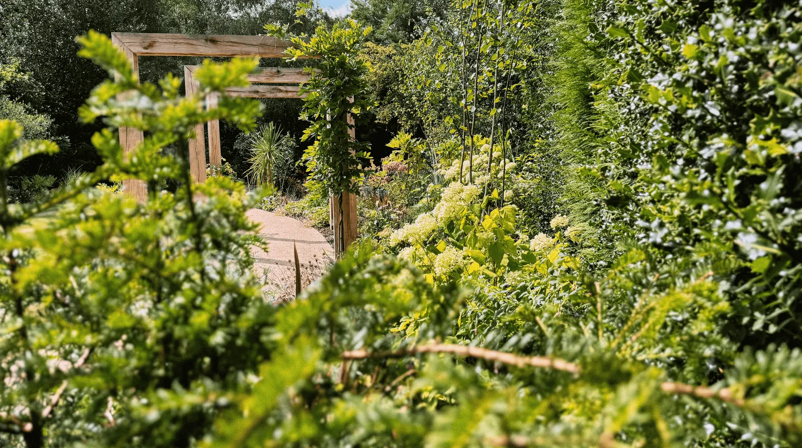 Contemporary English Tiered Garden, view 8