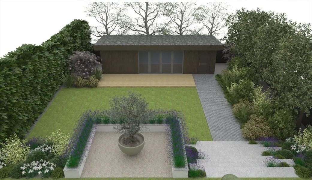 Large Sloped Garden, view 5
