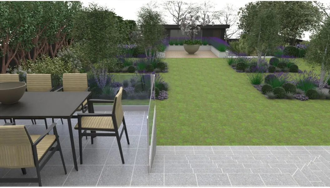 Large Sloped Garden, view 6