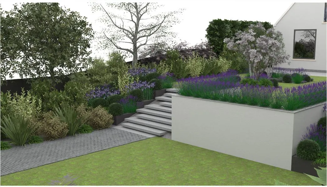 Large Sloped Garden, view 8