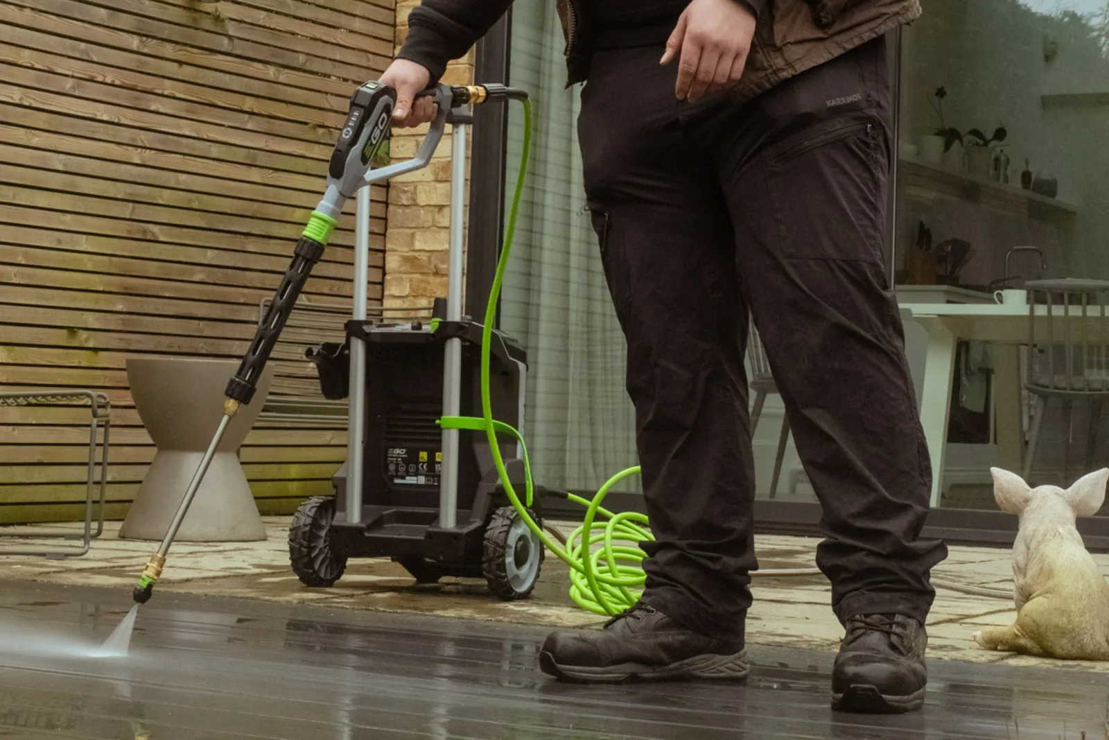 Jet washing — our team at work