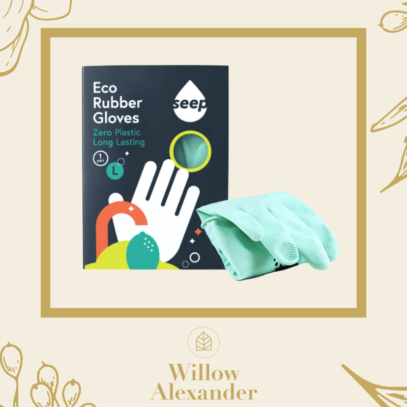 Turquoise Fair Trade Rubber Gloves