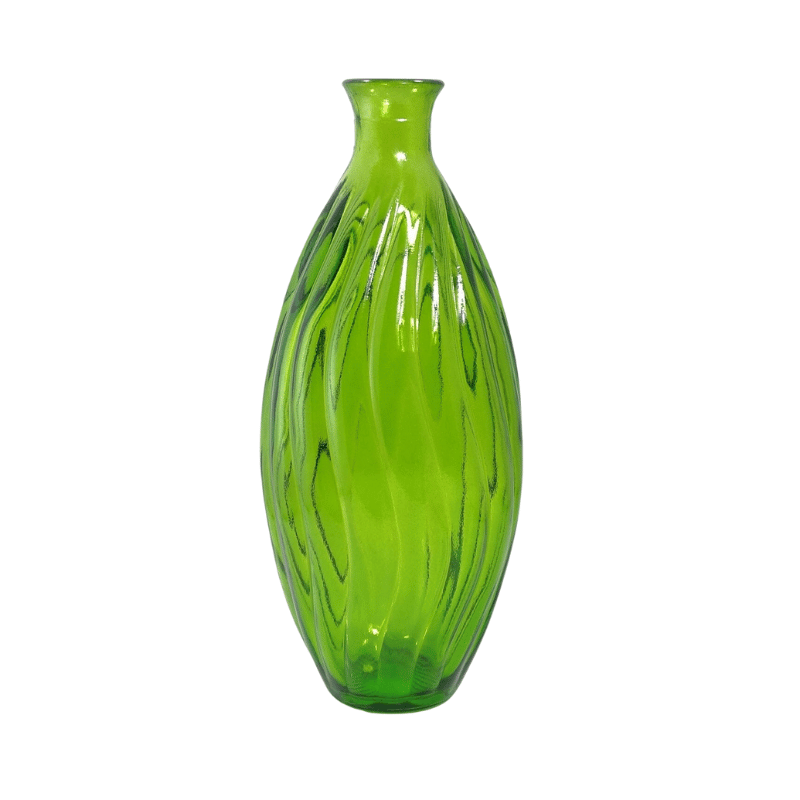 Recycled Glass Spiral Vase