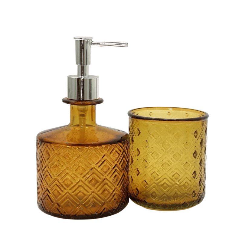 Recycled Glass Bathroom Accessory Set