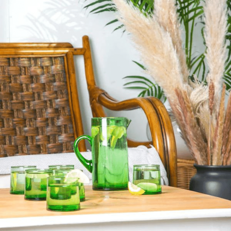 Spring Recycled Glass Jug – 1L