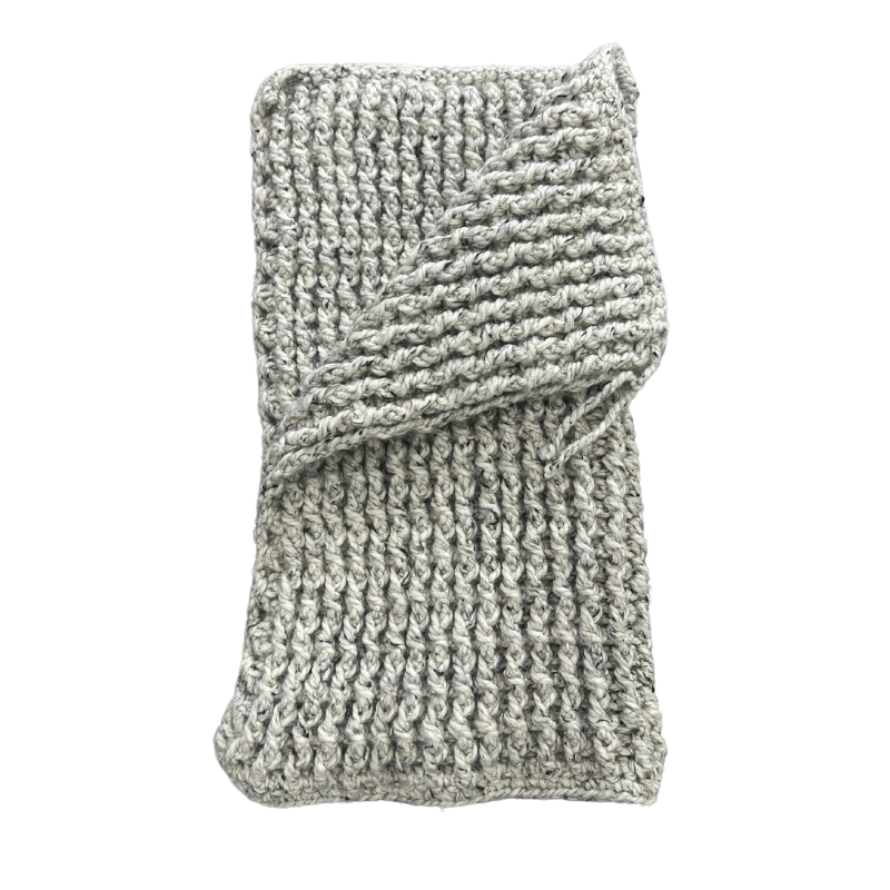 Handmade Latte Chunky Knit Throw