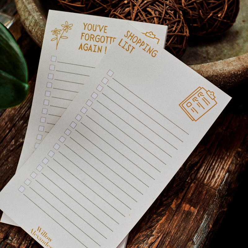 100% Recycled Paper Reminder List