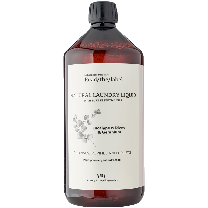 Natural Laundry Liquid Eucalpytus Dives & Geranium 1000ml