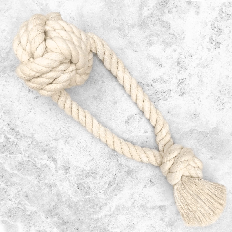 Eco Ball Natural Cotton Dog Rope Toy