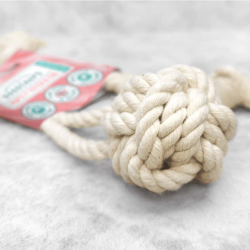 Pup’s 1st Fetch & Tug Natural Cotton Dog Rope Toy