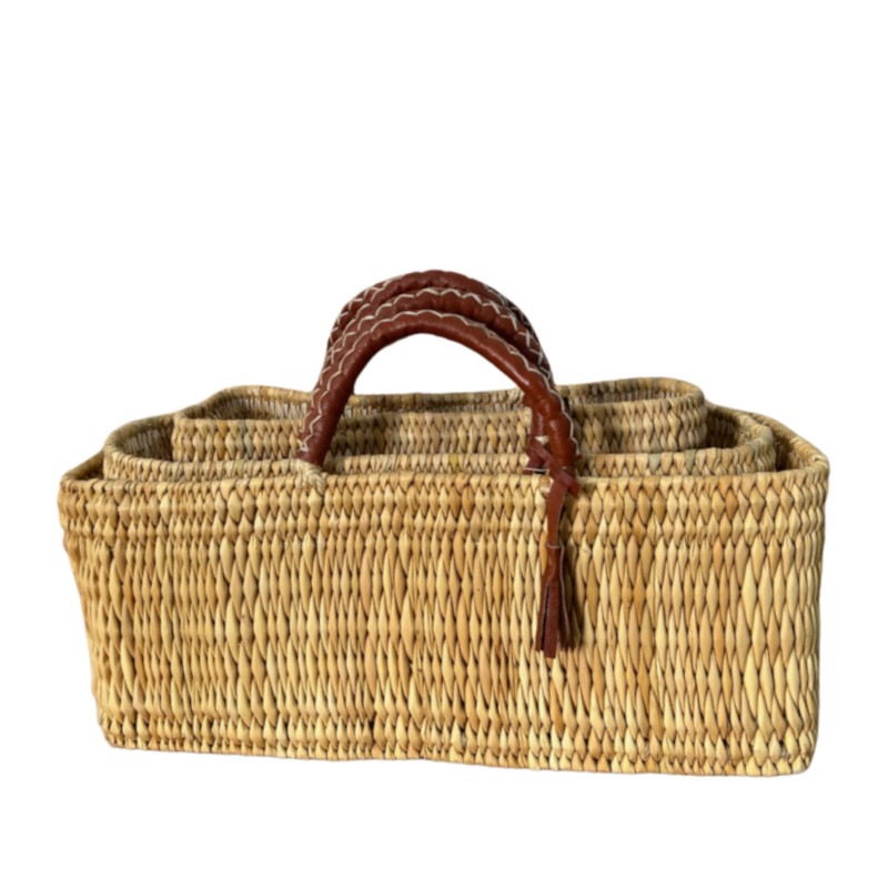 Woven Reed Basket in 3 sizes