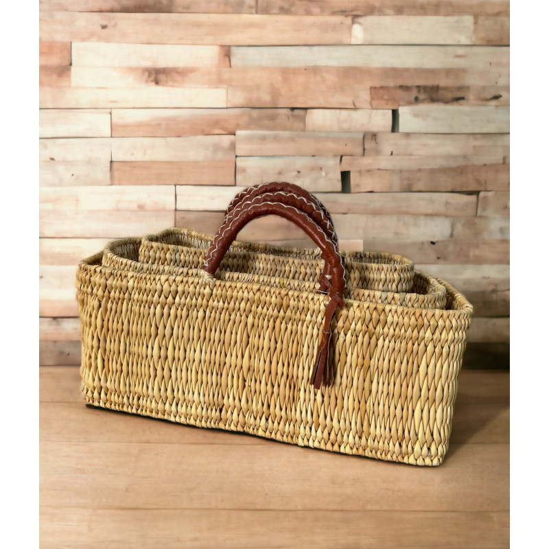 Woven Reed Basket in 3 sizes