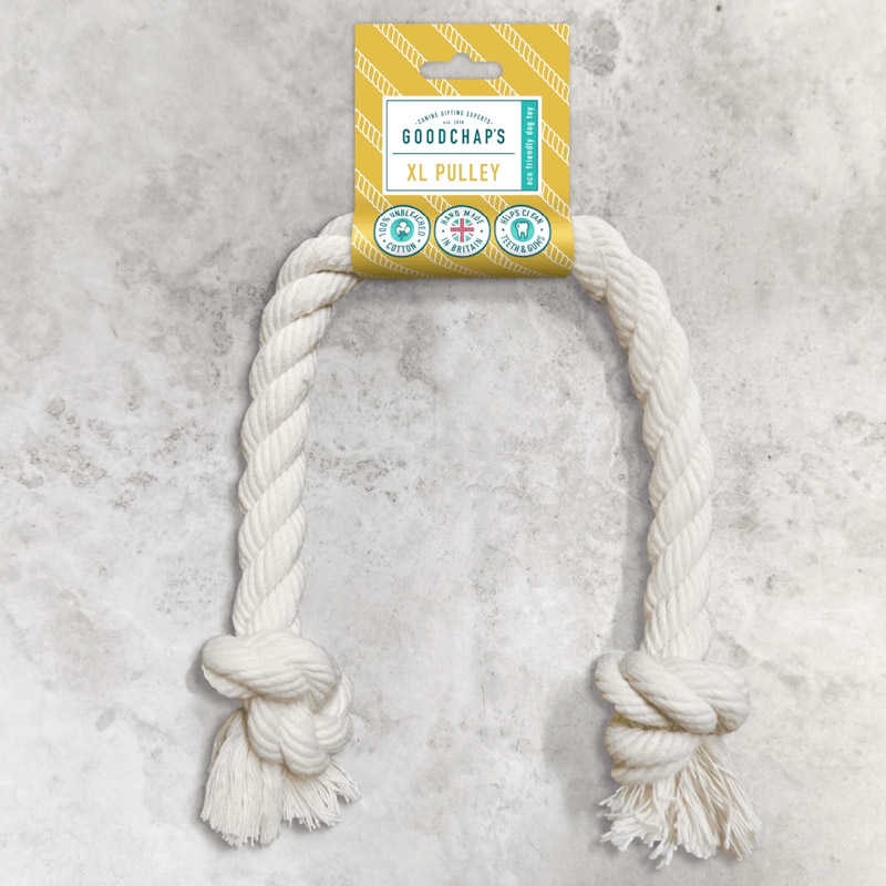 XL Pulley Natural Cotton Dog Rope Toy