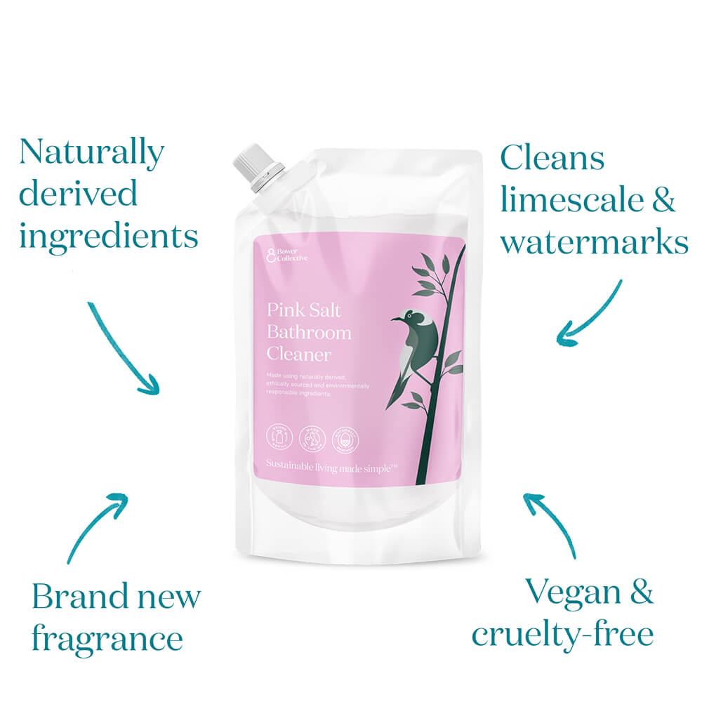 Bower Bathroom Cleaner Pink Salt Refill – 1 Litre