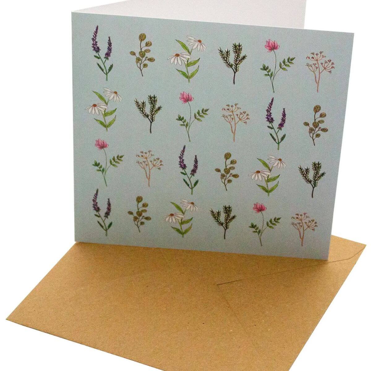 Wild Flowers Greeting Card